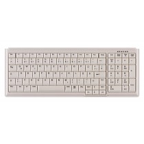 104 Key Notebook Style Keyboard with Numeric Pad, USB, light grey, German layout