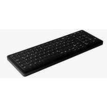 Hygiene Compact Keyboard with NumPad Sealed USB Black Layou Belgien