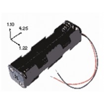 Batteriehalter für 8xAA mit Drahtanschluss