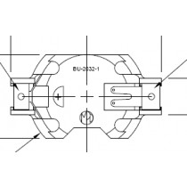 Batteriehalter für CR2032, Pick and Place, THT