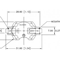 Batteriehalter für CR2032, Pick and Place, SMT