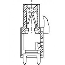 PC-Buchsenleiste, zusammenbaubar, 02 pol. RM 5.0mm