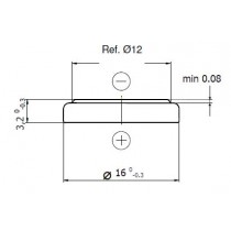 Lithium-Batterie 3V/125mAh Industrial bulk