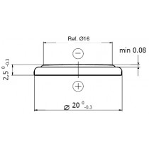 Lithium-Batterie 3V/150mAh