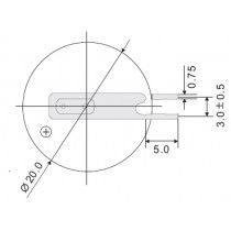 Lithium-Batterie 3V/210mAh mit Tabs