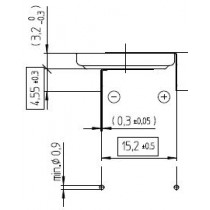 Lithium-Batterie 3V/225mAh Bulk