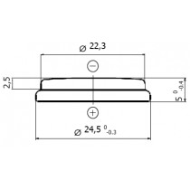 Lithium-Batterie 3V/540mAh, Bulk