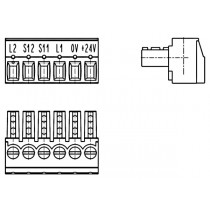 PC-Schraubklemme, anreihbar, 06 pol., RM 3.81mm