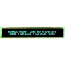 VFD Module 40x2Ch, 188.55 x 16mm Display area, 