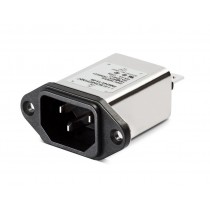 IEC EP 250VAC, 3A, Faston, Wide Mounting Flange
