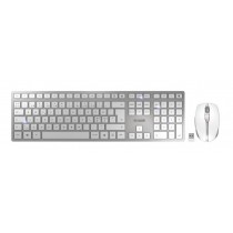 CHERRY Keyboard+Mouse DW 9100 SLIM wireless+Bluetooth white-silver DE Layout USB-C