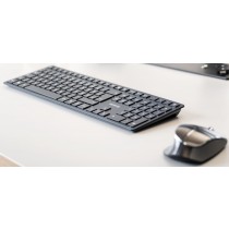 CHERRY Keyboard+Mouse DW 9500 SLIM Wireless+Bluetooth Schwarz/Grau DE Layout USB-C