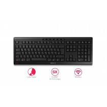 CHERRY STREAM Keybord Wireless schwarz DE Layout