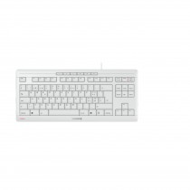 CHERRY Keyboard STREAM TKL USB hellgrau DE Layout
