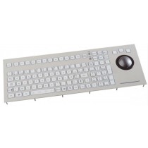 Keyboard with Trackball 50mm IP67 panel-mount USB US-Layout
