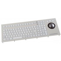 Keyboard with Trackball 50mm IP67 panel-mount USB German-Layout