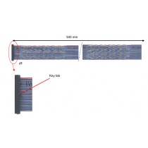 Open-end LVDS cable, 540mm, twister pair