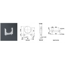 Batteriehalter für CR2477, vertikal