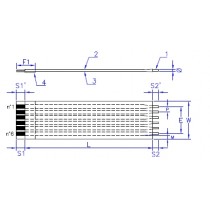 AXOSTRIP, RFC, Raster 2.54 mm, 6 - polig