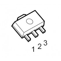 NJM78L03UA 3-Terminal Positive Voltage Reg. SOT-89 pb-free