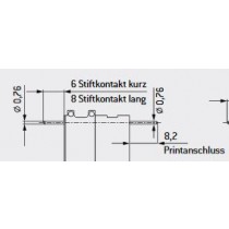 MAC Buchsenkontakt ø 0.76 mm, print