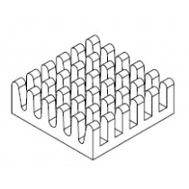 BGA Kühlkörper, 17 x 17 x 6 mm