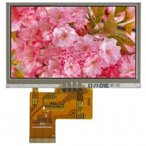 TFT 4.3" Panel only+RTS, 350 nits, Transmi, Resolution 480x272