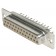 09 pol. Löt gerade PCB, Gehäuse verzinnt, GS III