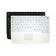 Sanitizable 83Key Touchpad Keyboard with Clean Function, Fully Sealed, USB, White, German layout