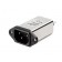 IEC EP 250VAC, 3A, <5uA, Faston, E-Line Choke