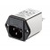 IEC with 1 Fuse Holder 250VAC, 1A