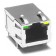 Trouh hole 1X1 Tab Up w/LEDs 10/100TX lead-free