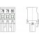 PC-Schraubklemme, anreihbar, R, 03 pol. RM 5.00mm