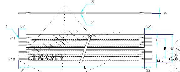 AXOSTRIP, RFC, Raster 2.54 mm, 10 - polig