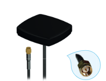 Antenna screw mounting/adhesive,height 15.7 mm,3m cable,SMA(m)