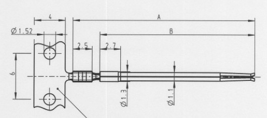 MINI SNAP Stift gestanzt ø 0.7 mm