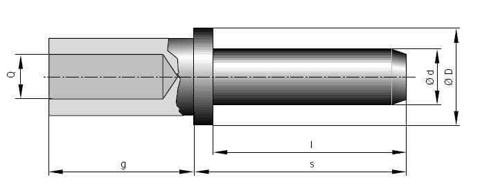 Stiftkontakt massiv ø 10 mm Crimpanschluss
