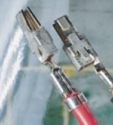 Drahtfederflachbuchse 2 Pkt. 4.8 - 6.3 mm, Crimp