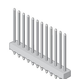 Stiftleiste 1 reihig Raster 2.54mm gerade 20-pol
