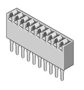 Bu-Leiste 1-reihig Raster 2.54mm stehend 5-pol