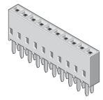 Bu-Leiste 1-reihig Raster 2.54mm stehend 20-pol