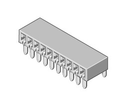 Bu-Leiste 1-reihig Raster 2.54mm liegend 2-pol