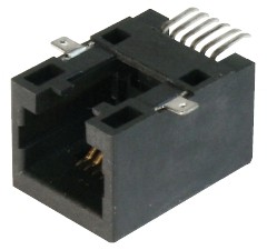 8 pol. SMD abgewinkelt 6µ" Au