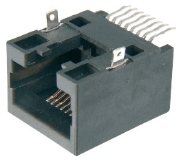 6 pol. SMD abgewinkelt 6µ" Au