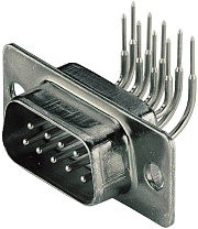 09 pol. Löt gewinkelt, verzinntes Gehäuse, GS III