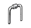 1 mm Buchsen, RM. 2,54 mm Brücke, Au