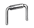 1 mm Buchsen, RM. 2,54 mm Brücke, Au