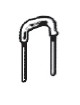 1 mm Buchsen, RM. 2,54 mm Brücke, Au