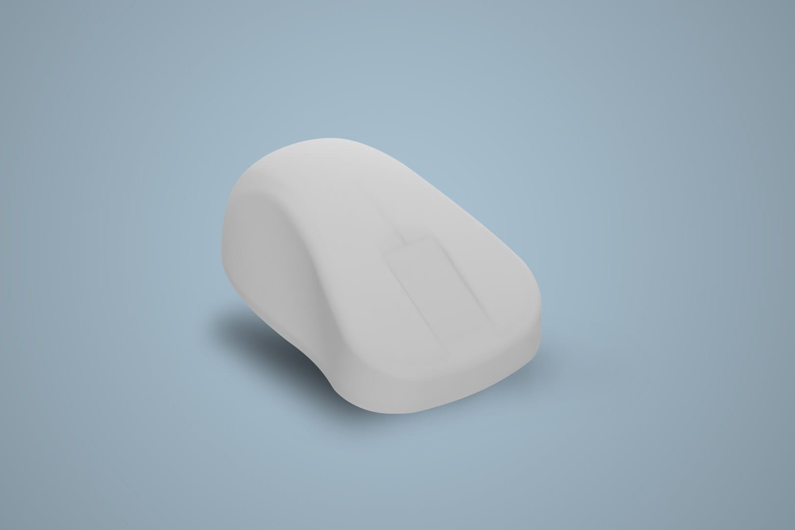 Wireless Hygiene Mouse with Scroll Sensor Fully Sealed Watertight USB IP68 White