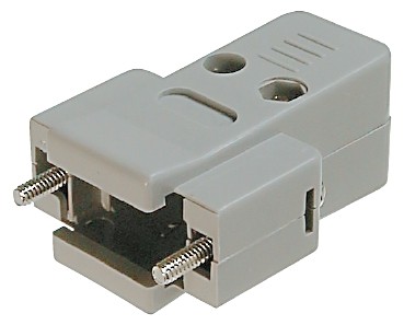 15 pol. polycarbonat, gerader Kabelausgang